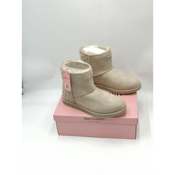 Juicy Couture Kave Faux Fur Lined Winter Boots True Taupe Women's US 10 - Picture 1 of 10